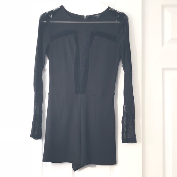 Guess Black Sheer Romper - Picture 2 of 8